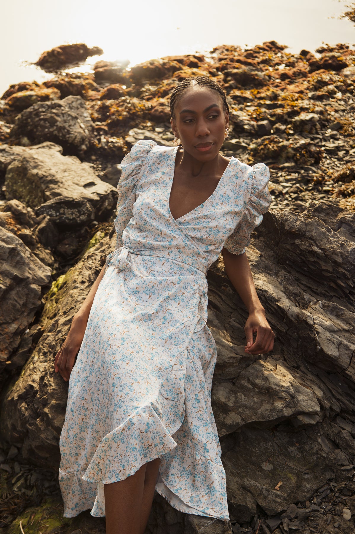 Valkyrie Long Dress - Sky Blue