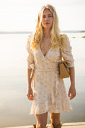 Valkyrie Broderie Anglaise Dress - Off White/Sand