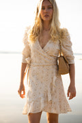 Valkyrie Broderie Anglaise Dress - Off White/Sand