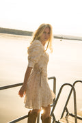 Valkyrie Broderie Anglaise Dress - Off White/Sand
