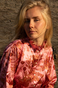 Saga Wide Dress - Pink Paisley