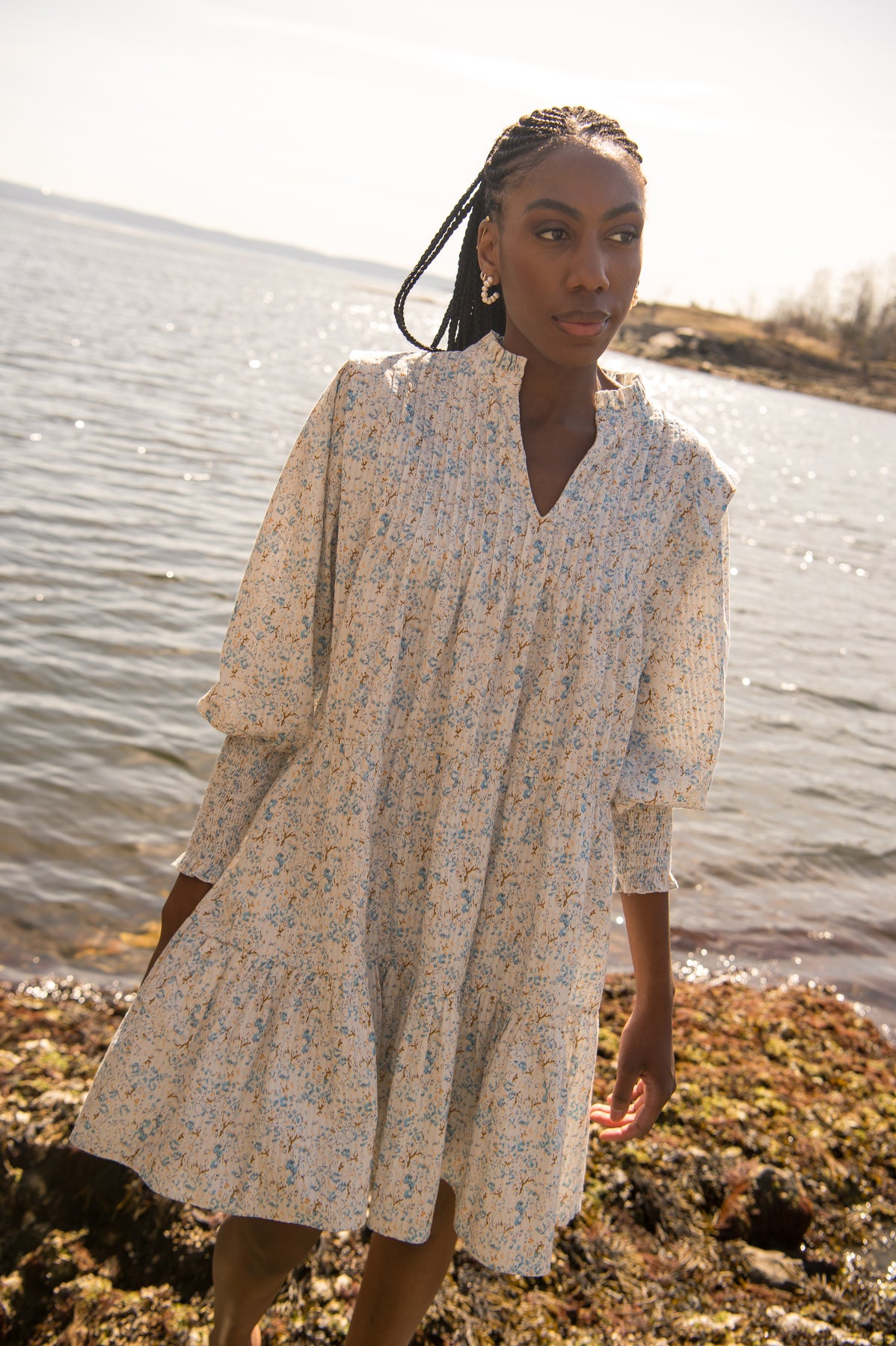 Embla Dress - Sky Blue