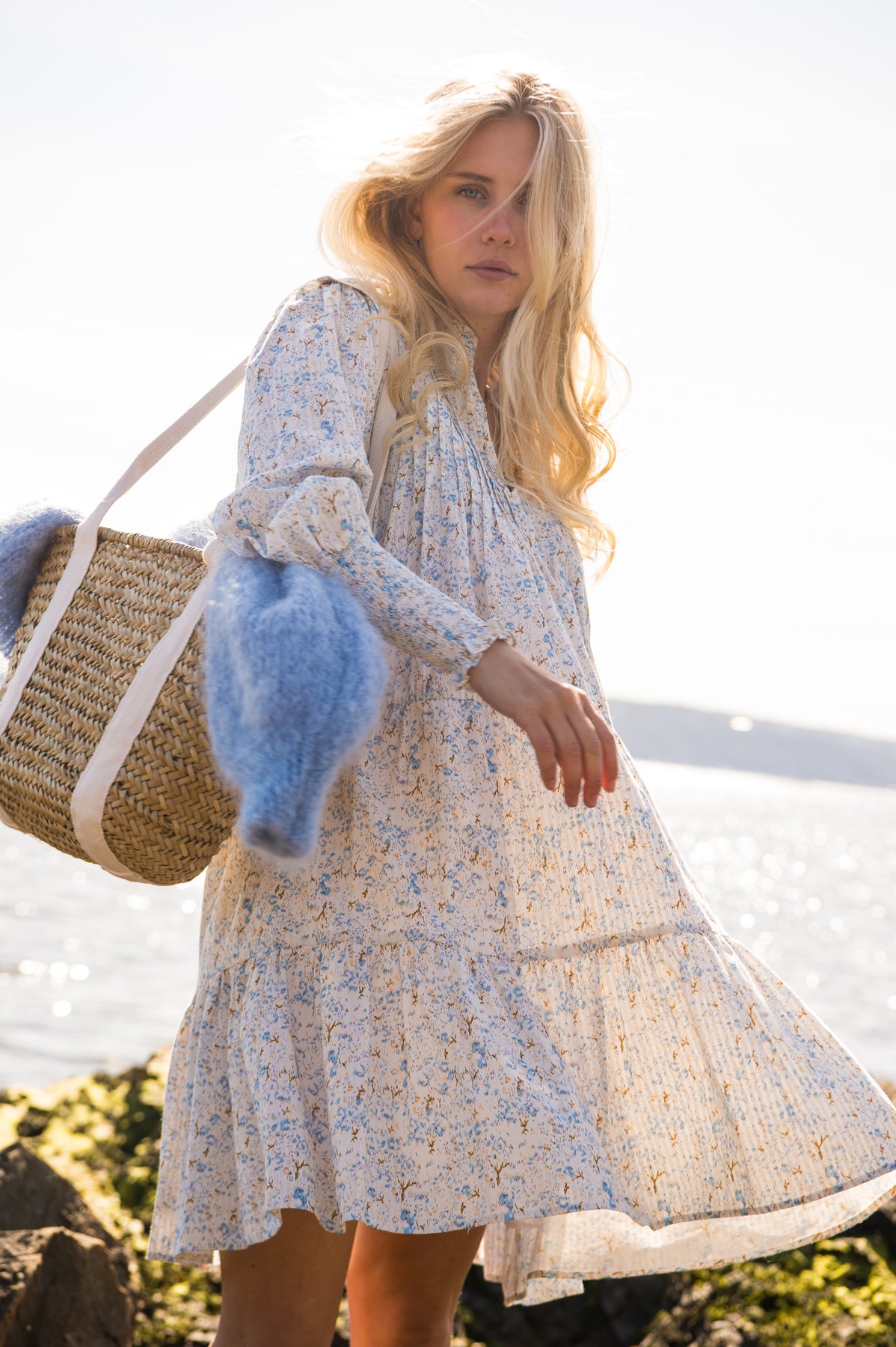 Embla Dress - Sky Blue