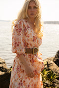 Gyri Golden Flower Dress - Indian Summer
