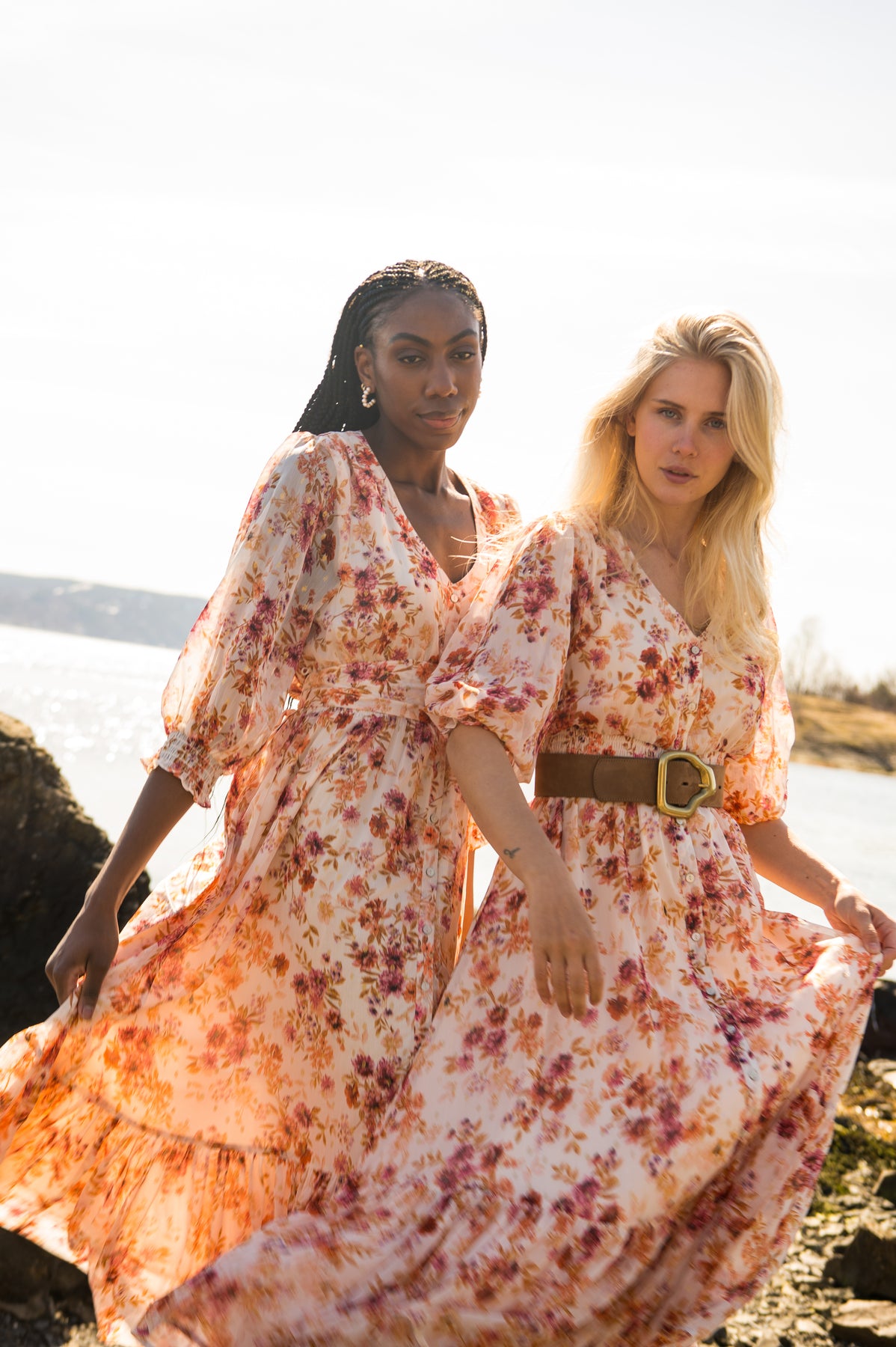 Gyri Golden Flower Dress - Indian Summer