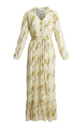 Atina Dress - Yellow Ornament