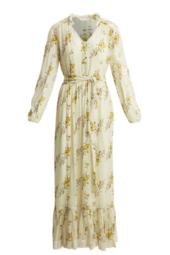 Atina Dress - Yellow Ornament