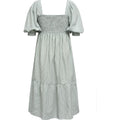 Cheri Stripe Dress - Green/White