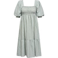 Cheri Stripe Dress - Green/White