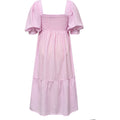 Cheri Stripe Dress - Pink/White