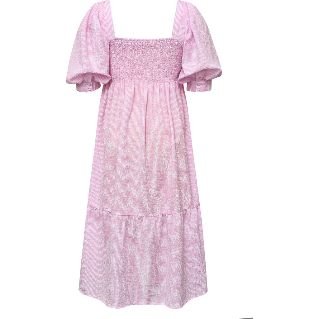 Cheri Stripe Dress - Pink/White