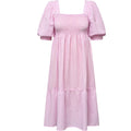 Cheri Stripe Dress - Pink/White