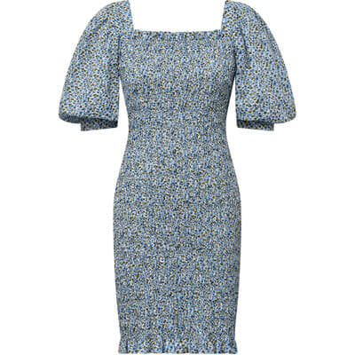 Rikka Dress - Light Blue Flower