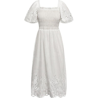 Angela Dress - White