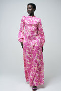 Ava Calanques Long Dress - Rose De Calanques