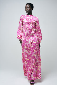 Ava Calanques Long Dress - Rose De Calanques