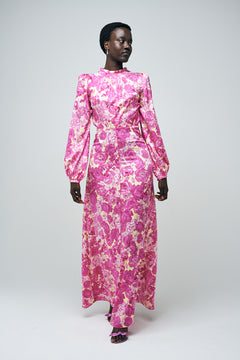 Ava Calanques Long Dress - Rose De Calanques