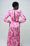 Ava Calanques Long Dress - Rose De Calanques
