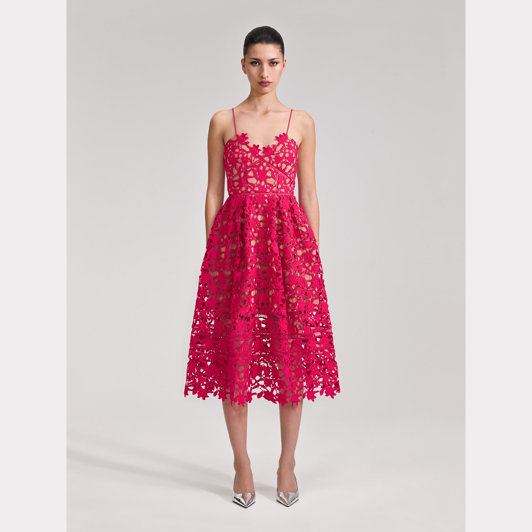 Azaelea Midi Dress - Magenta