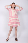 Gunvor Aztec Dress - Pink - Neo Noir - Kjoler - VILLOID.no