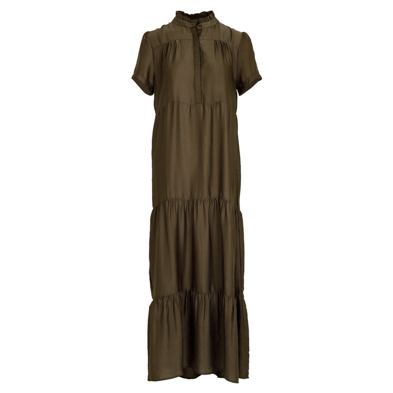 Zoey Dress - Dusty Army - Neo Noir - Kjoler - VILLOID.no