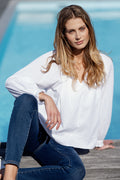Ivory Blouse - White
