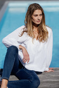 Ivory Blouse - White