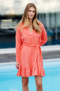 Adelina Dress - Coral