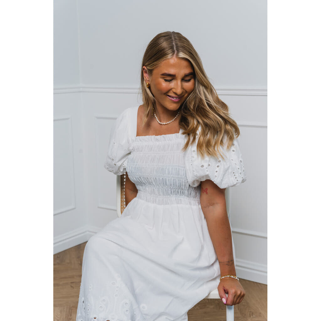 Angela Dress - White