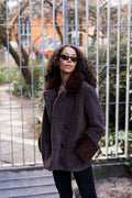 Fiona Wool Coat Short - Chocolate Brown