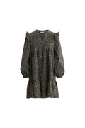 Bermuda Crepe Dress - Black Amber