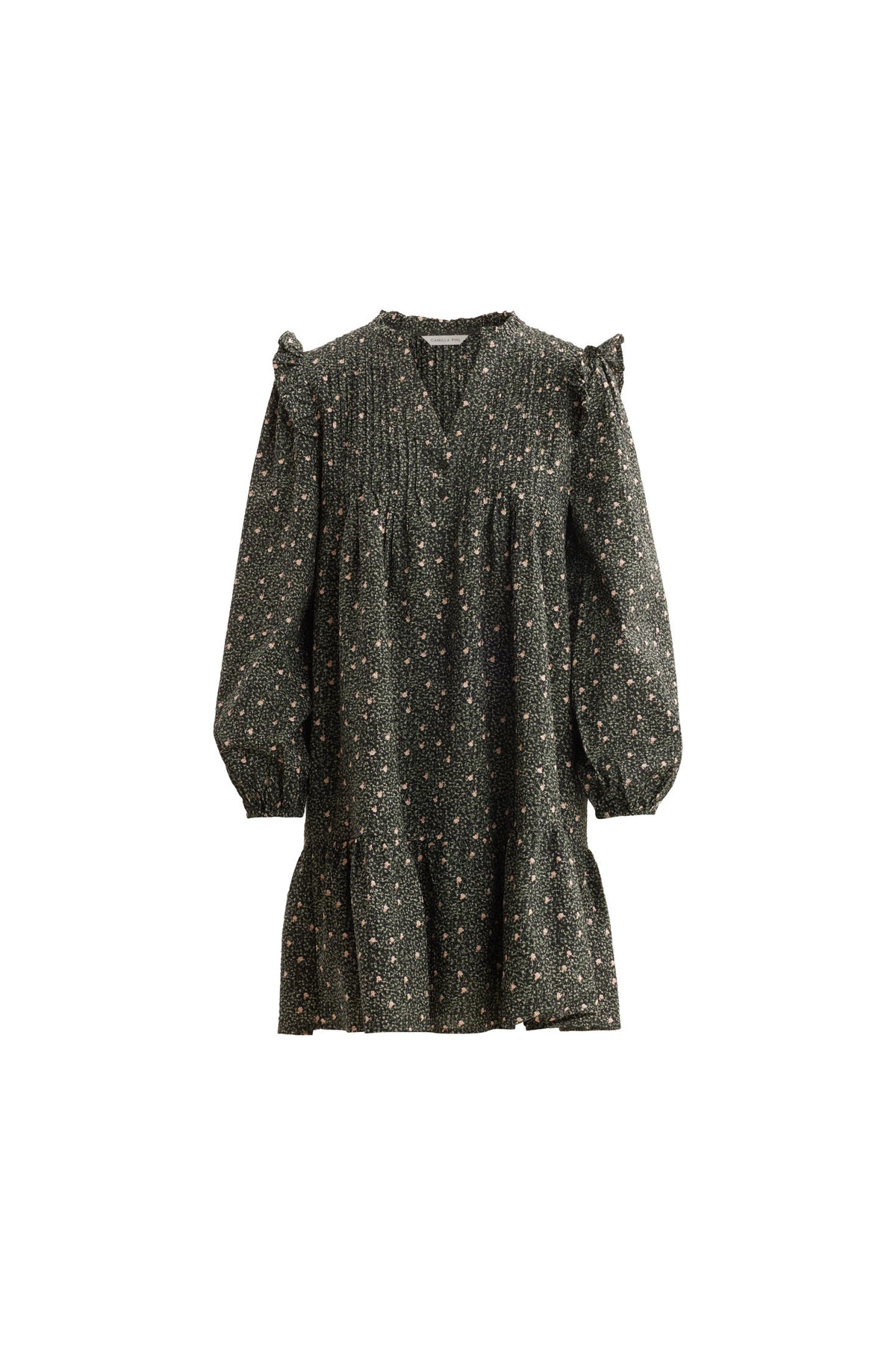 Bermuda Crepe Dress - Black Amber