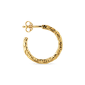 Bruised Heart Creole - Gold Plated