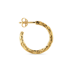 Bruised Heart Creole - Gold Plated