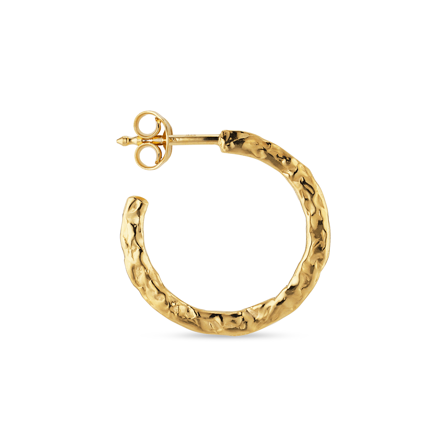 Bruised Heart Creole - Gold Plated