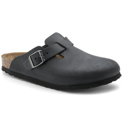 Boston Oiled Leather Narrow - Black