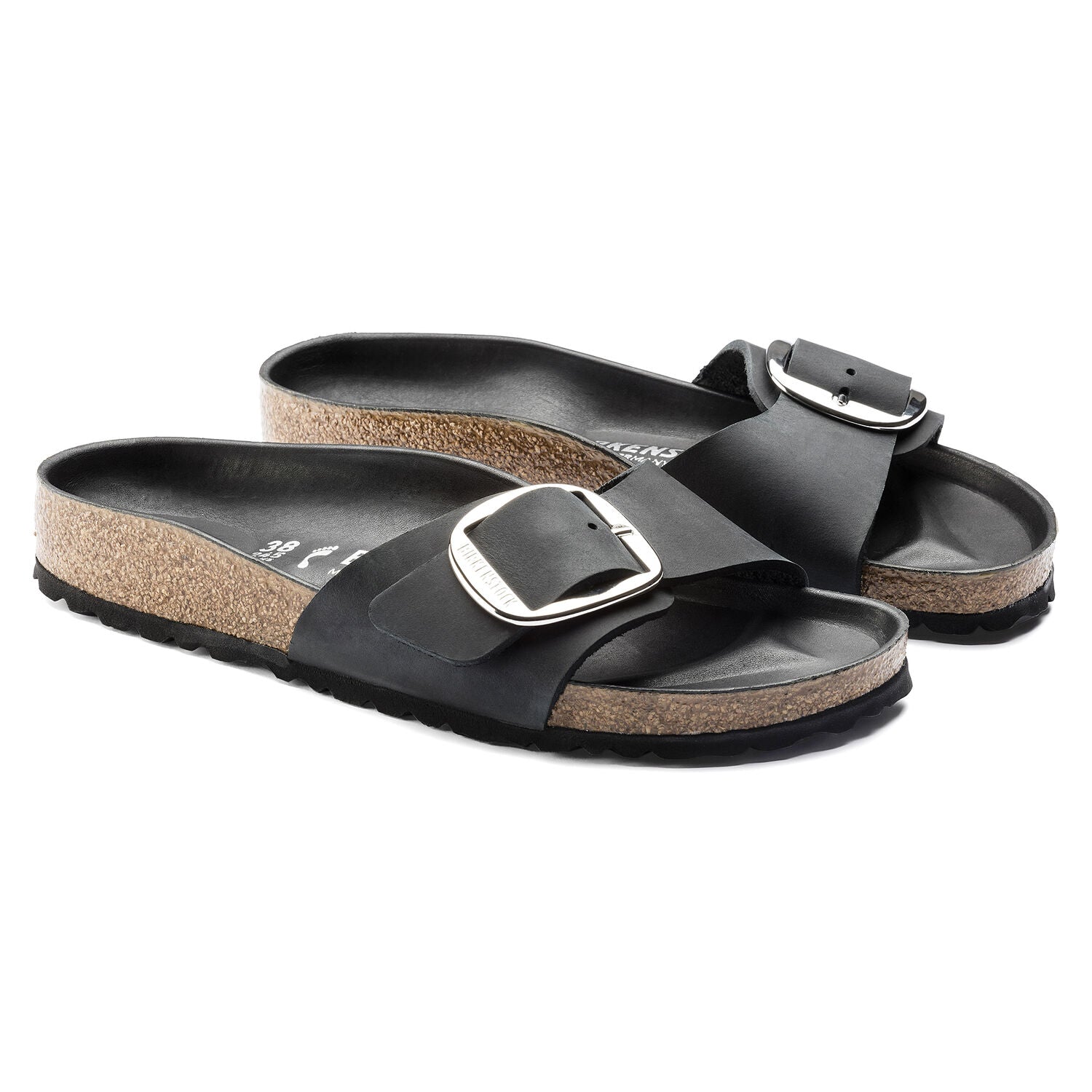 Madrid Big Buckle Narrow - Black - Birkenstock - Sko - VILLOID.no