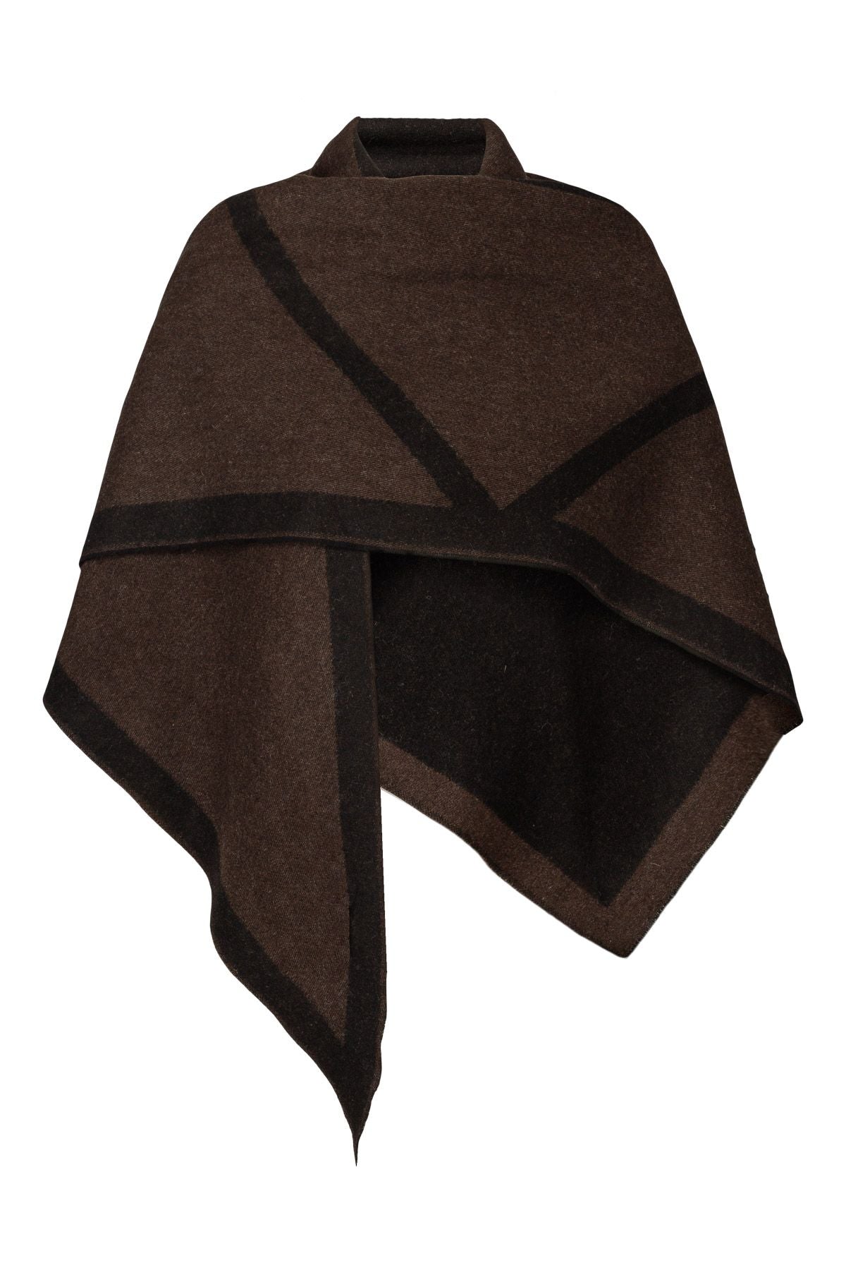 Triangle Scarf - Tobacco/Black