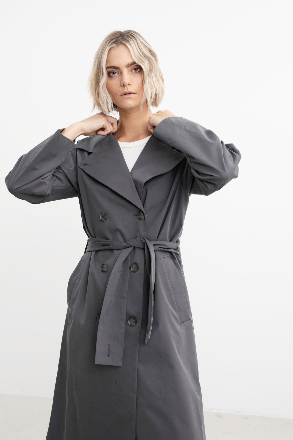 Barcelona Trenchcoat - Stormy Grey