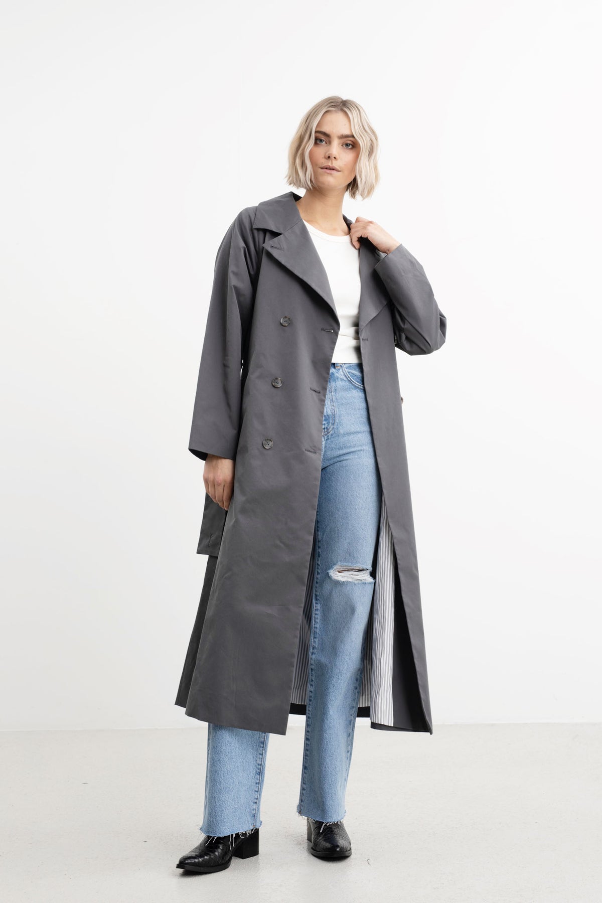 Barcelona Trenchcoat - Stormy Grey