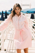 Berta Dress - Light Pink With Embroidery