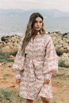 Bertine Dress - Lavender Flower