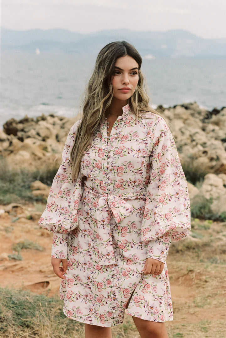 Bertine Dress - Lavender Flower