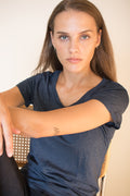 Women's T-shirt - Blue Melange - The Product - T-skjorter & Topper - VILLOID.no