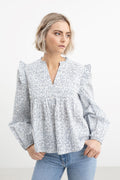 Tulum Blouse - Viola Flower