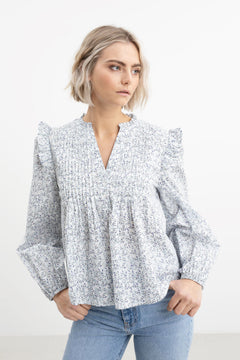 Tulum Blouse - Viola Flower
