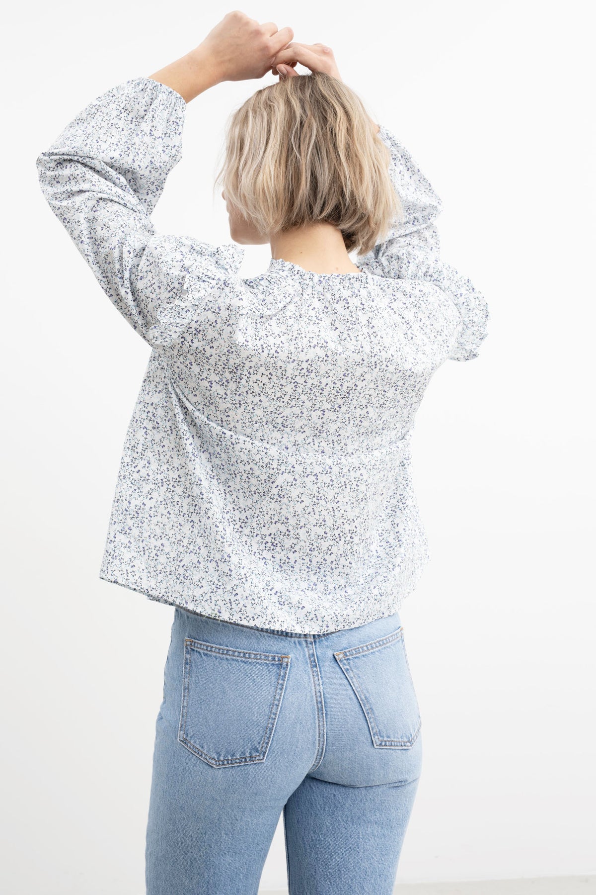 Tulum Blouse - Viola Flower