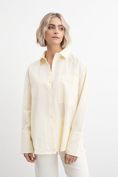Bibi Crepe Shirt - Soft Yellow