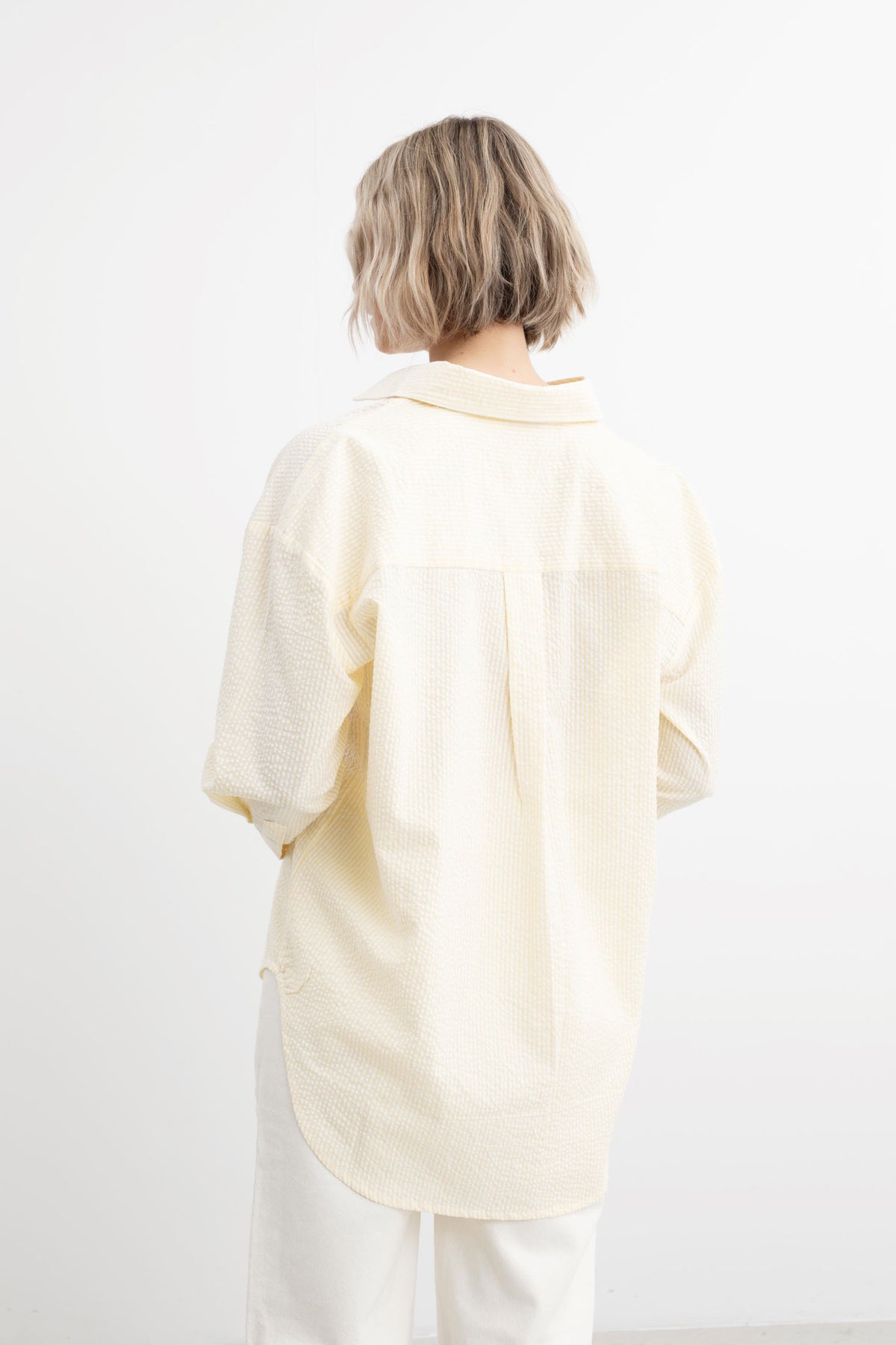 Bibi Crepe Shirt - Soft Yellow