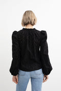 Karro Blouse - Black Flower Lace